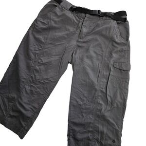 Columbia Omni Shade Sun Protection Cargo Hiking Pants Womens Size 10 Gray